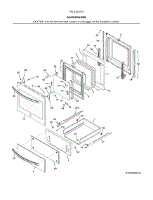 Door / Drawer parts for Kenmore Wall Oven 790.40303410 (79040303410, 790 40303410) from AppliancePartsPros.com