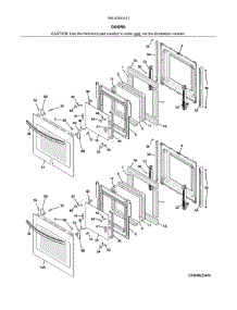 Doors parts for Kenmore Wall Oven 790.40253411 (79040253411, 790 40253411) from AppliancePartsPros.com