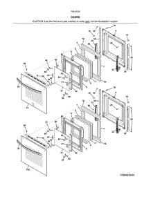Doors parts for Kenmore Wall Oven 790.40252411 (79040252411, 790 40252411) from AppliancePartsPros.com