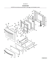 Door / Drawer parts for Kenmore Wall Oven 790.40303411 (79040303411, 790 40303411) from AppliancePartsPros.com