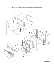 Doors parts for Kenmore Wall Oven 790.49609314 (79049609314, 790 49609314) from AppliancePartsPros.com