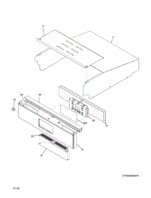 Control Panel parts for Kenmore Wall Oven 790.40292410 (79040292410, 790 40292410) from AppliancePartsPros.com