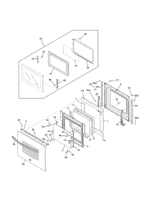 Doors parts for Kenmore Wall Oven 790.49609312 (79049609312, 790 49609312) from AppliancePartsPros.com