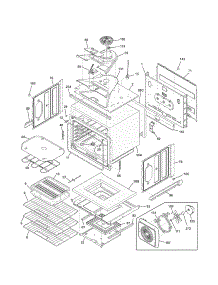 Upper Oven parts for Kenmore Wall Oven 790.49533312 (79049533312, 790 49533312) from AppliancePartsPros.com