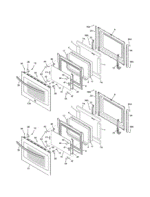 Doors parts for Kenmore Wall Oven 790.49533312 (79049533312, 790 49533312) from AppliancePartsPros.com