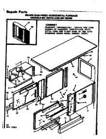 Cabinet parts for Kenmore Furnace 867.763780 (867763780, 867 763780) from AppliancePartsPros.com
