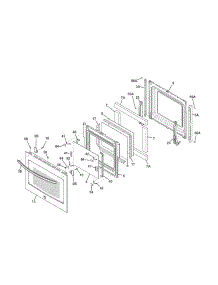 Door parts for Kenmore Wall Oven 790.49503311 (79049503311, 790 49503311) from AppliancePartsPros.com