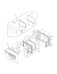 Doors parts for Kenmore Wall Oven 790.49619311 (79049619311, 790 49619311) from AppliancePartsPros.com