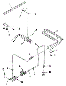 Burner Section parts for Kenmore Wall Oven 278.3118890 (2783118890, 278 3118890) from AppliancePartsPros.com
