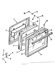 Full Glass Oven Door parts for Kenmore Wall Oven 278.3118890 (2783118890, 278 3118890) from AppliancePartsPros.com