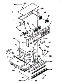 Control Section parts for Kenmore Wall Oven 911.41369690 (91141369690, 911 41369690) from AppliancePartsPros.com