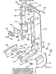 Door Catch Section parts for Kenmore Wall Oven 103.9897617 (1039897617, 103 9897617) from AppliancePartsPros.com