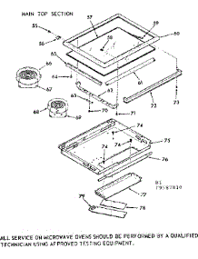 Main Top Section parts for Kenmore Wall Oven 103.9587810 (1039587810, 103 9587810) from AppliancePartsPros.com