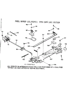 Oven Door Lock Section parts for Kenmore Wall Oven 103.9587811 (1039587811, 103 9587811) from AppliancePartsPros.com