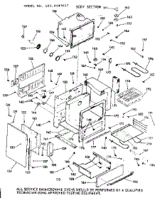 Body Section parts for Kenmore Wall Oven 103.9547617 (1039547617, 103 9547617) from AppliancePartsPros.com