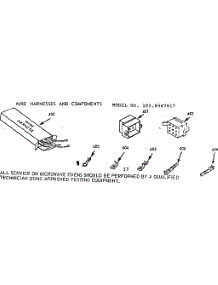 Wire Harnesses And Components parts for Kenmore Wall Oven 103.9547617 (1039547617, 103 9547617) from AppliancePartsPros.com