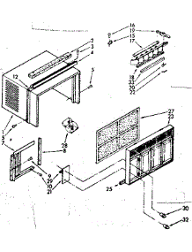 Cabinet Parts parts for Kenmore Heat Pump System 106.7780750 (1067780750, 106 7780750) from AppliancePartsPros.com