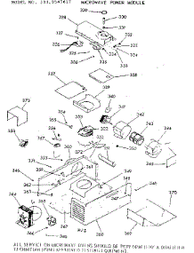 Microwave Power Module parts for Kenmore Wall Oven 103.9547617 (1039547617, 103 9547617) from AppliancePartsPros.com