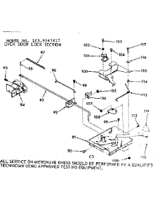 Oven Door Lock Section parts for Kenmore Wall Oven 103.9547617 (1039547617, 103 9547617) from AppliancePartsPros.com