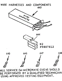 Wire Harness And Components parts for Kenmore Wall Oven 103.9887812 (1039887812, 103 9887812) from AppliancePartsPros.com