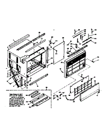 Cabinet Parts parts for Kenmore Heat Pump System 106.66800 (10666800, 106 66800) from AppliancePartsPros.com
