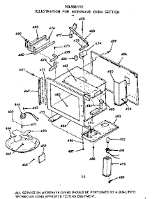 Microwave Oven Section parts for Kenmore Wall Oven 103.9887910 (1039887910, 103 9887910) from AppliancePartsPros.com