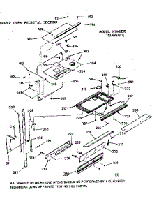 Upper Oven Pedestal Section parts for Kenmore Wall Oven 103.9887910 (1039887910, 103 9887910) from AppliancePartsPros.com