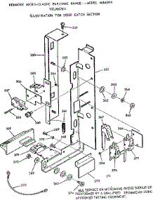 Door Catch Section parts for Kenmore Wall Oven 103.9887811 (1039887811, 103 9887811) from AppliancePartsPros.com