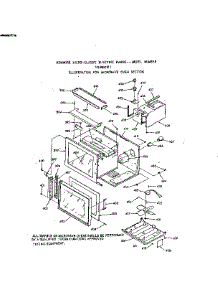 Microwave Oven Section parts for Kenmore Wall Oven 103.9887811 (1039887811, 103 9887811) from AppliancePartsPros.com