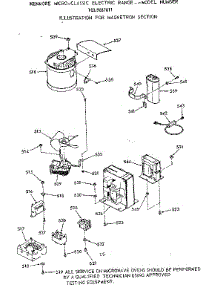 Magnetron Section parts for Kenmore Wall Oven 103.9887811 (1039887811, 103 9887811) from AppliancePartsPros.com