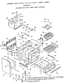 Lower Body Section parts for Kenmore Wall Oven 103.9887811 (1039887811, 103 9887811) from AppliancePartsPros.com