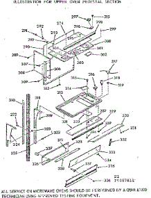 Upper Oven Pedestal Section parts for Kenmore Wall Oven 103.9887811 (1039887811, 103 9887811) from AppliancePartsPros.com