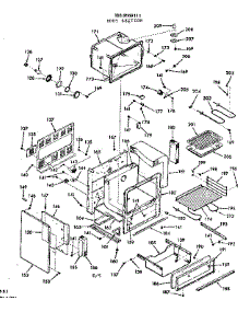 Body Section parts for Kenmore Wall Oven 103.9568111 (1039568111, 103 9568111) from AppliancePartsPros.com