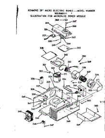Microwave Power Module parts for Kenmore Wall Oven 103.9568111 (1039568111, 103 9568111) from AppliancePartsPros.com