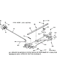 Oven Door Lock Section parts for Kenmore Wall Oven 103.9567810 (1039567810, 103 9567810) from AppliancePartsPros.com