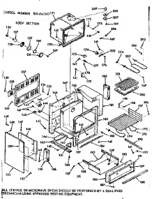 Body Section parts for Kenmore Wall Oven 103.9567812 (1039567812, 103 9567812) from AppliancePartsPros.com