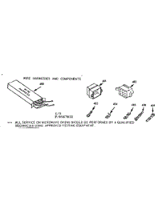 Wire Harnesses And Components parts for Kenmore Wall Oven 103.9567812 (1039567812, 103 9567812) from AppliancePartsPros.com