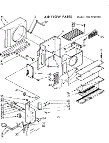 Air Flow Parts parts for Kenmore Heat Pump System 106.7761590 (1067761590, 106 7761590) from AppliancePartsPros.com