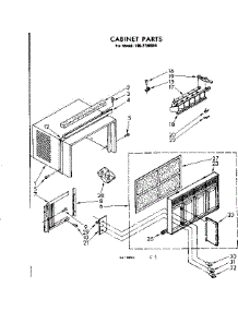 Cabinet Parts parts for Kenmore Heat Pump System 106.7790580 (1067790580, 106 7790580) from AppliancePartsPros.com