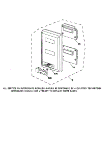 Microwave Control Panel parts for Kenmore Wall Oven 911.49485992 (91149485992, 911 49485992) from AppliancePartsPros.com