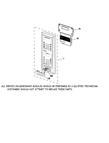 Microwave Control Panel parts for Kenmore Wall Oven 911.47794201 (91147794201, 911 47794201) from AppliancePartsPros.com