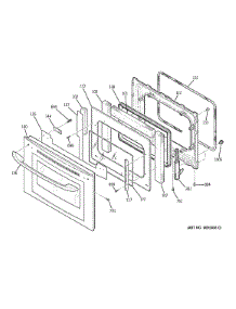 Stainless Steel Door parts for Kenmore Wall Oven 911.49054201 (91149054201, 911 49054201) from AppliancePartsPros.com
