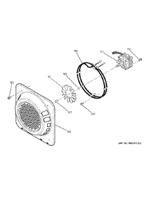 Convection Fan parts for Kenmore Wall Oven 911.49054201 (91149054201, 911 49054201) from AppliancePartsPros.com