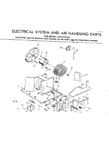 Electrical System & Air Handling Parts parts for Kenmore Heat Pump System 253.8731250 (2538731250, 253 8731250) from AppliancePartsPros.com
