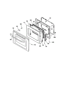 Door - 911.49052200 / 4200 / 9200 parts for Kenmore Wall Oven 911.49052200 (91149052200, 911 49052200) from AppliancePartsPros.com