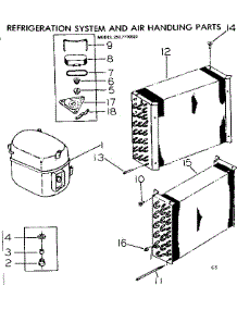 Refrigeration System And Air Handling Parts parts for Kenmore Heat Pump System 253.7770820 (2537770820, 253 7770820) from AppliancePartsPros.com