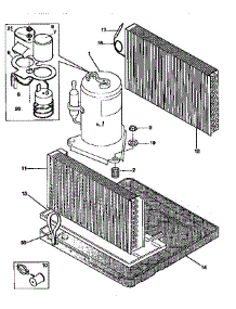 Compressor parts for Kenmore Heat Pump System 253.9761250 (2539761250, 253 9761250) from AppliancePartsPros.com