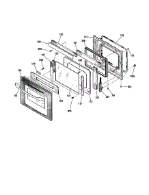 Door parts for Kenmore Wall Oven 911.47743200 (91147743200, 911 47743200) from AppliancePartsPros.com