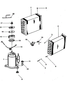 Unit parts for Kenmore Heat Pump System 253.8785100 (2538785100, 253 8785100) from AppliancePartsPros.com