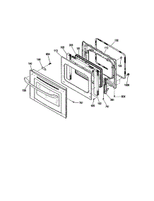 Door:911.47712200 / 4200 / 9200 parts for Kenmore Wall Oven 911.47719200 (91147719200, 911 47719200) from AppliancePartsPros.com
